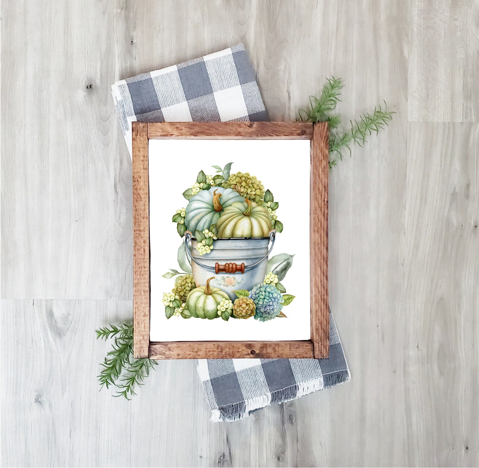 Farmhouse Fall Printable Pumpkins Hydrangeas Autumn Sign Home - Etsy