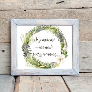 His Mercies Are New Every Morning Printable Calligraphy - Etsy