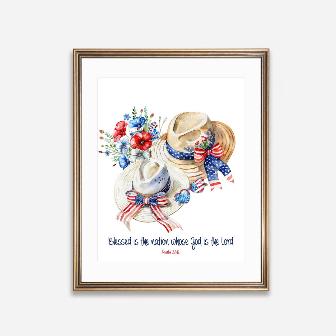 Psalm 33:12 | Blessed is the Nation, Printable Art, Patriotic Americana ...