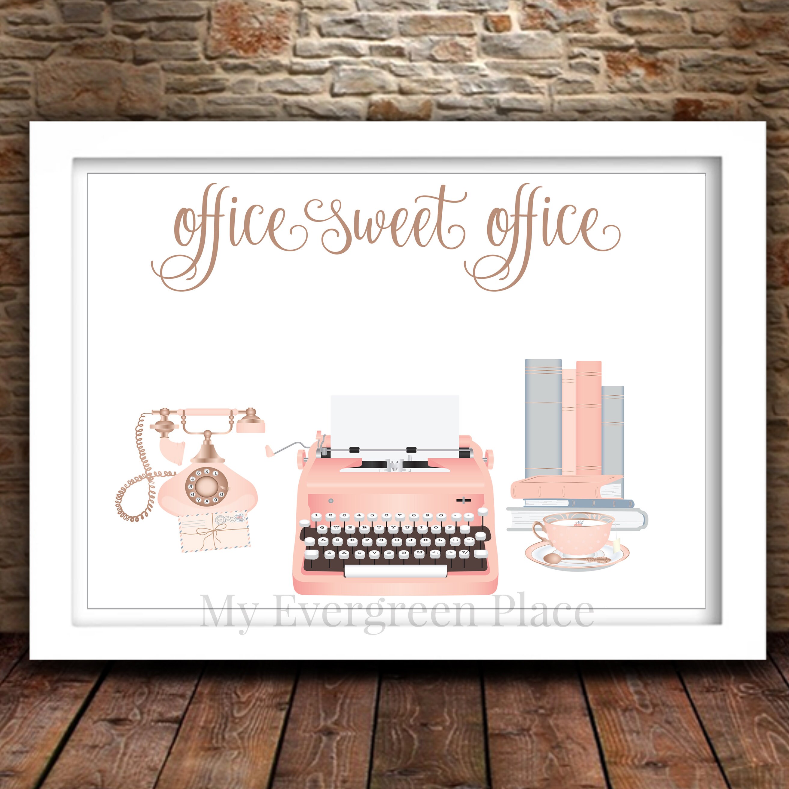 Office Sweet Office Printable 5x7 8x10 11x14 16x20 Vintage - Etsy