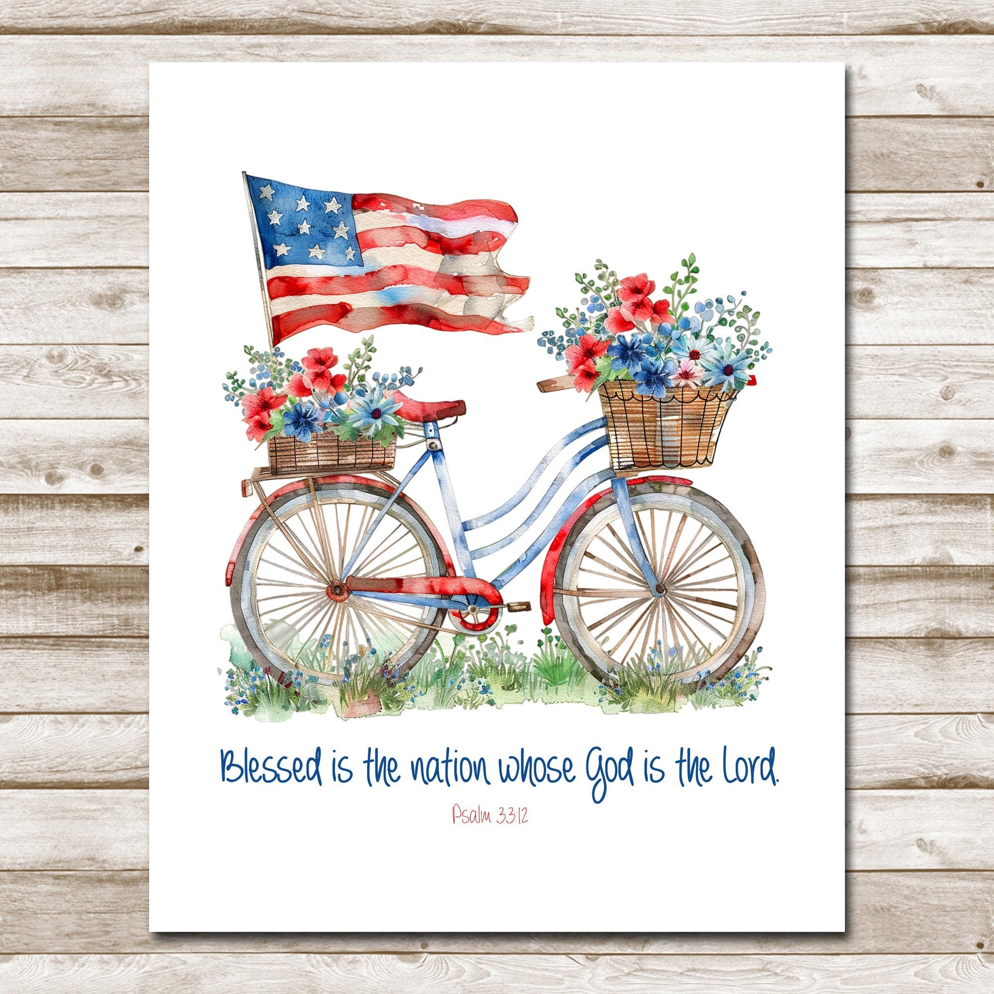 Psalm 33:12 | Blessed is the Nation, Printable Art, Patriotic Americana ...