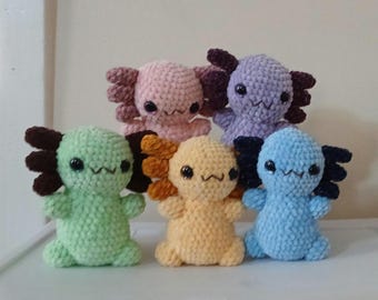 Sitting Axolotl Plushie Multiple Colors