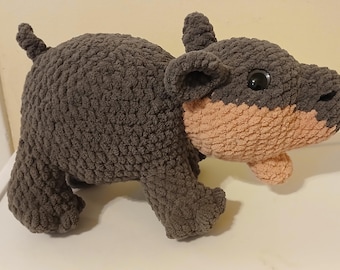 Moo Deng Plushie Baby Pygmy Hippo