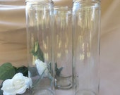 Tall Clear Glass Vase, Glass Vase, Crafts, Wedding Centerpiece, Home Decor, Incense Holder, Wedding Shower Vase, Vase, Party Decor
