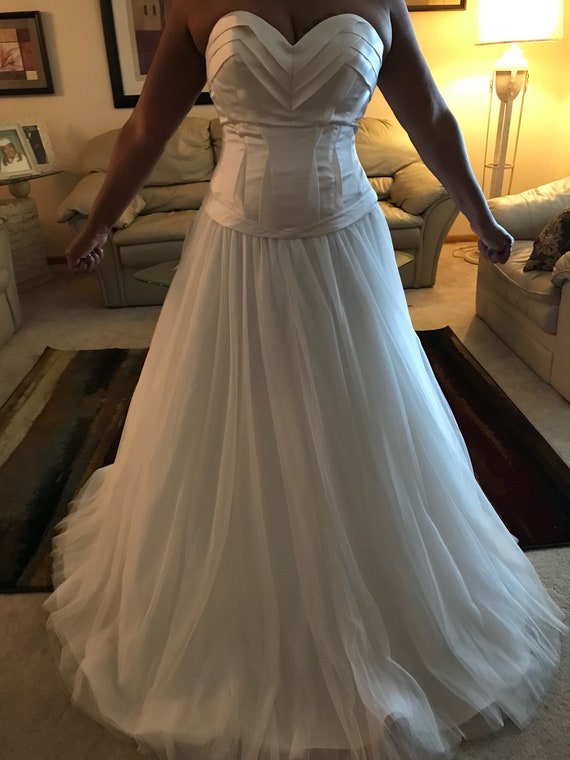 Wedding Gown Formal Wear Designer Strapless Silk Bodice Sizes Etsy