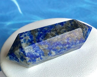 Lapis Lazuli Wand - Rich Blue Mineral - with Pyrite - India