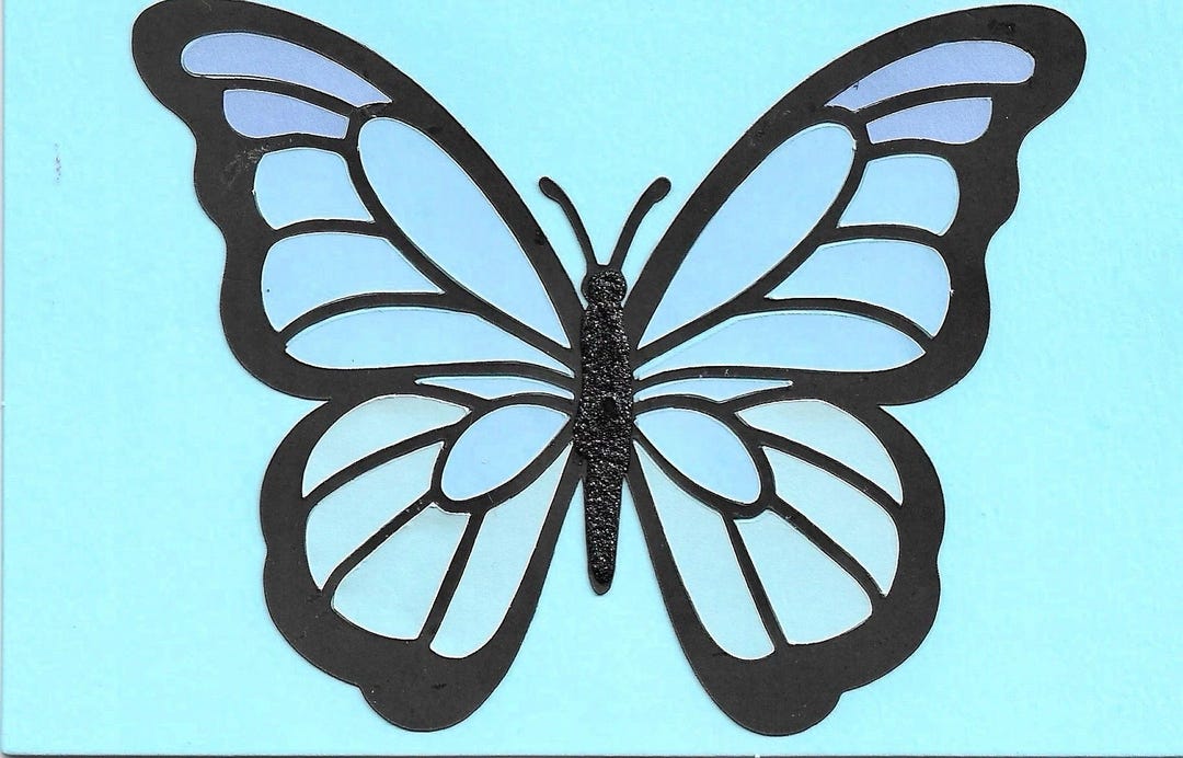 Handmade Layered Butterfly Card - Etsy