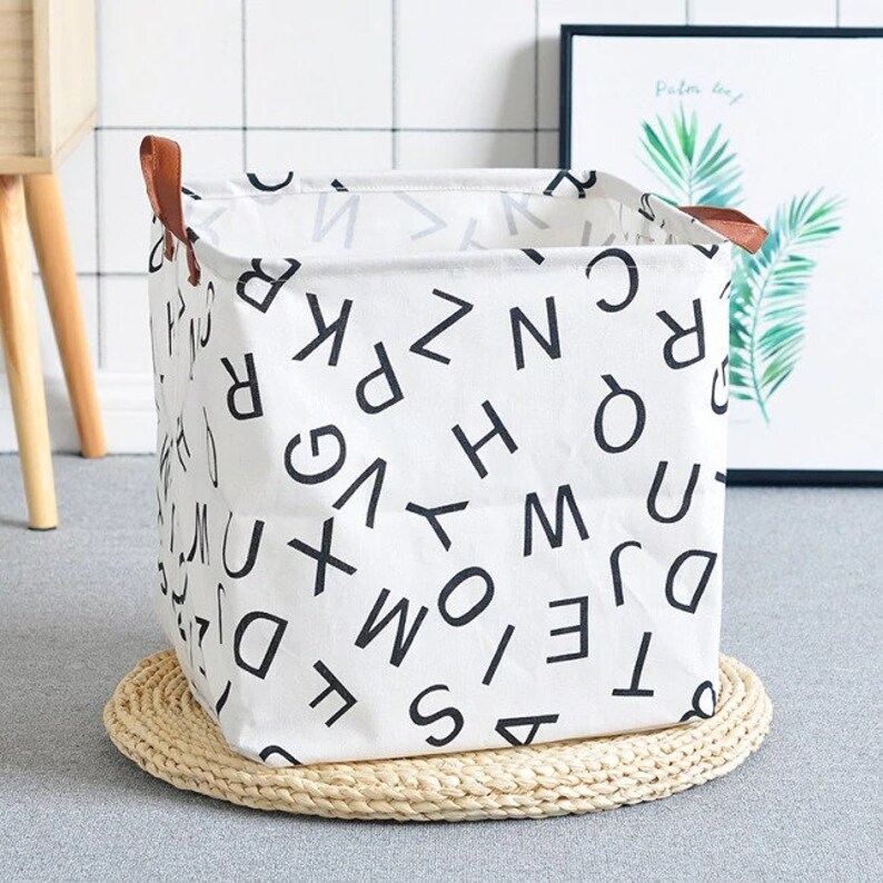 Kids Storage basket kids toy basket children monochrome Etsy