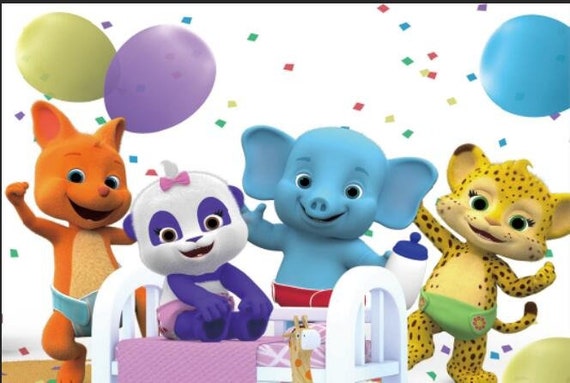 Word Party Backdrop Birthday party Photography Word party banner 7ft x 5ft Printed by Claudia