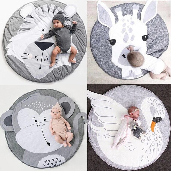 Baby Play Mat Nursery play mat nursery rug baby mat nursery mat 90cm Animal play mat 5 designs Il_570xn