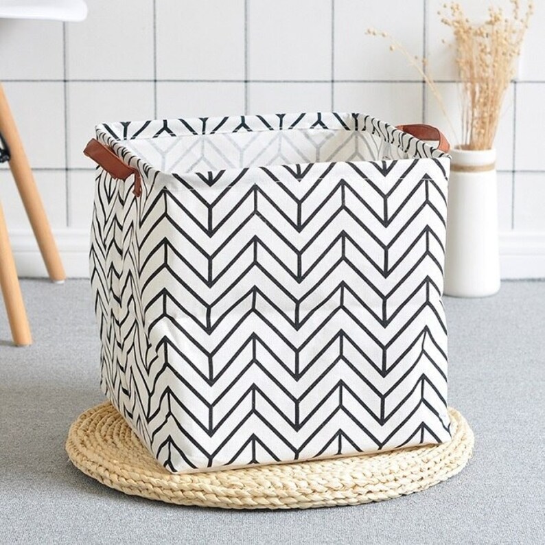 Kids Storage basket kids toy basket children monochrome Etsy