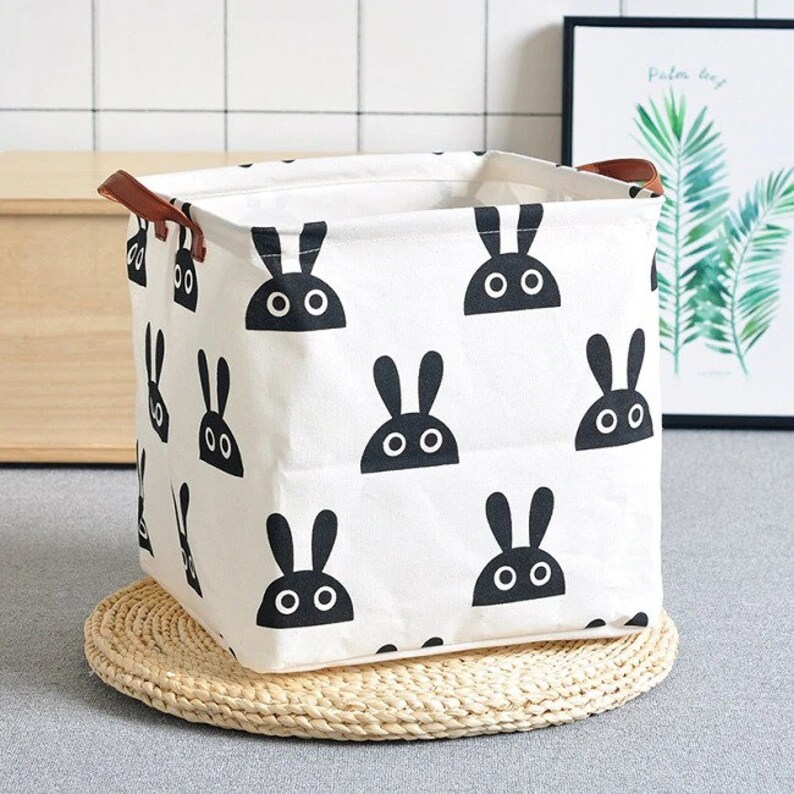 Kids Storage basket kids toy basket children monochrome Etsy