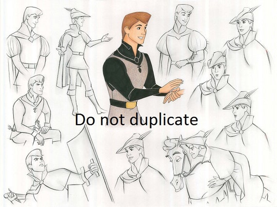 Montaje De La Bella Durmiente 5 Prince Phillip 11 X 17 Etsy Mexico