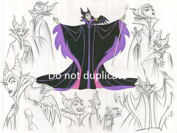 Montaje De La Bella Durmiente 2 Malificent 11 X 17 Impresion Etsy Mexico