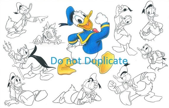 Donald Duck (colored pencils) | 30 day art challenge, Cinderella coloring  pages, Bunny coloring pages