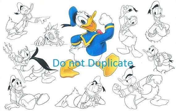 Donald Duck (colored pencils) | 30 day art challenge, Cinderella coloring  pages, Bunny coloring pages