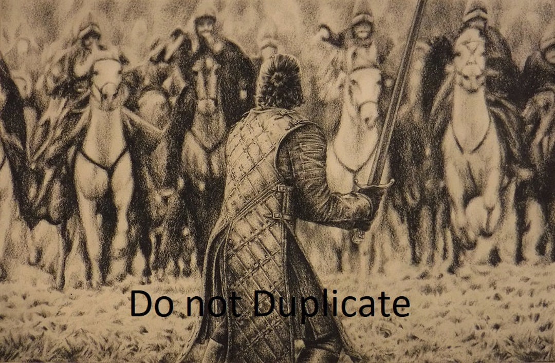 Jon Snow in the Battle of the Bastards Scene From Game of Thrones 11 X