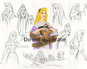 Montaje De La Bella Durmiente 1 Princess Aurora Briar Rose Etsy Mexico