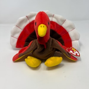 Rare Ty Beanie Baby Gobbles the Turkey 1996 Original with Errors