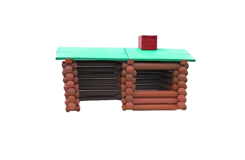 Indoor Outdoor Playhouse Jumbo Building Blocks DIY Log Cabin Etsy