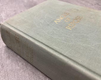 Angle of Repose - 1971 First Edition Hardcover Book by Wallace Stegner - Vintage Antique Collectible Book