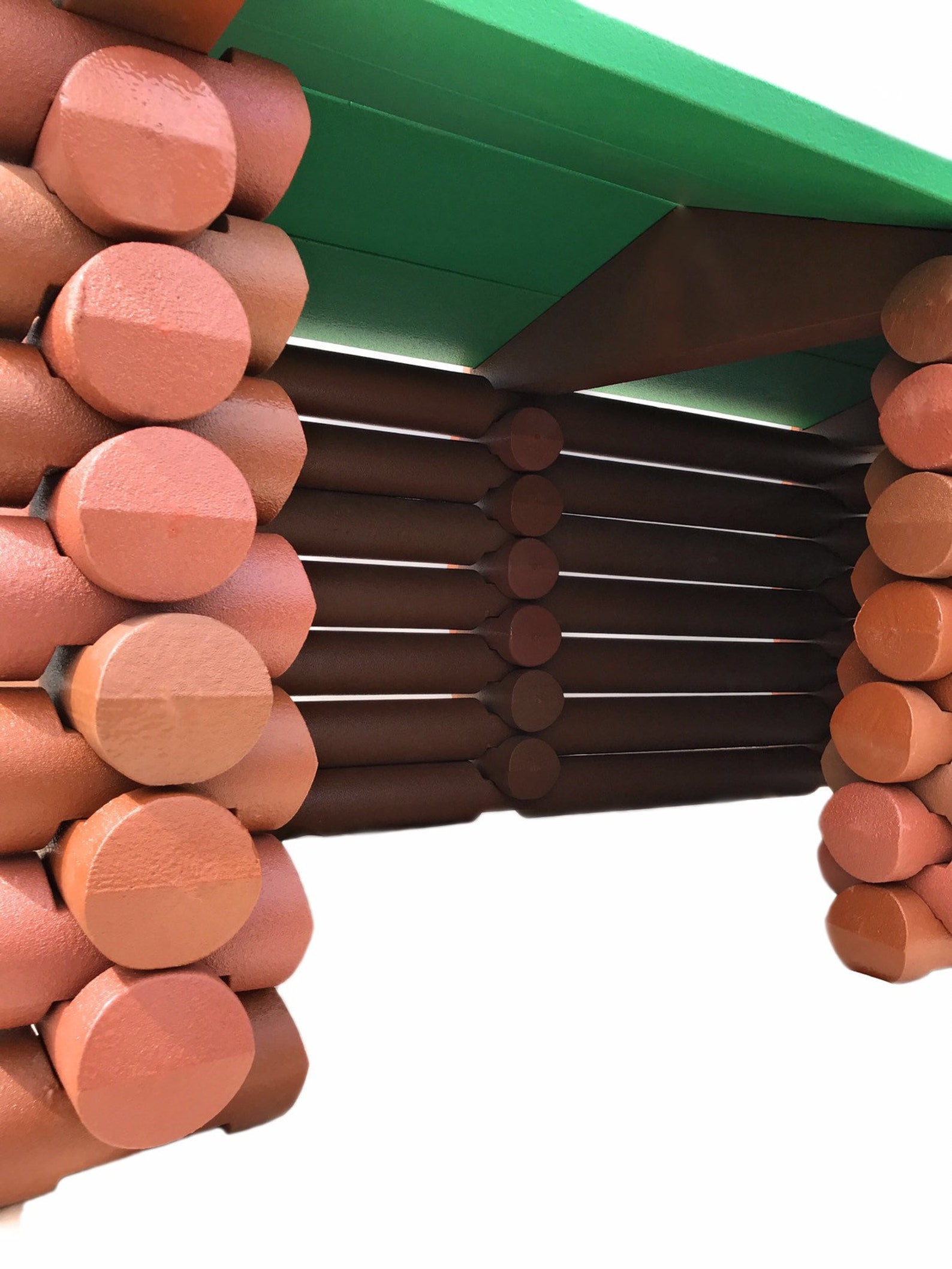 Indoor Outdoor Playhouse Jumbo Building Blocks DIY Log Cabin Etsy