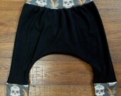 Salt City Emporium, 0-6 months Tribal Skull 50/50 Children's harem pants