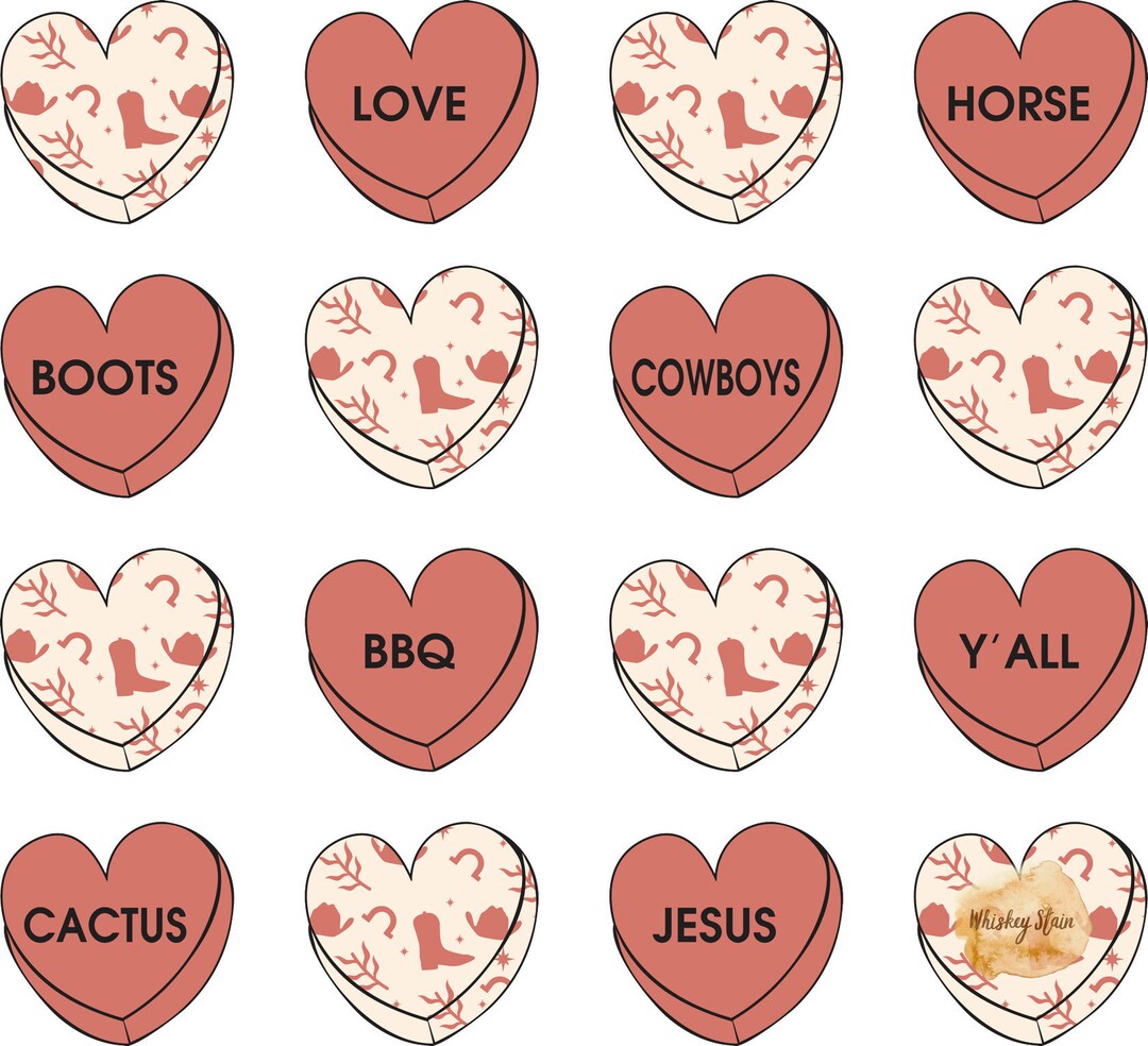 Conversation Hearts/ Valentines Day/ Vday/ READY TO PRESS Sublimation ...