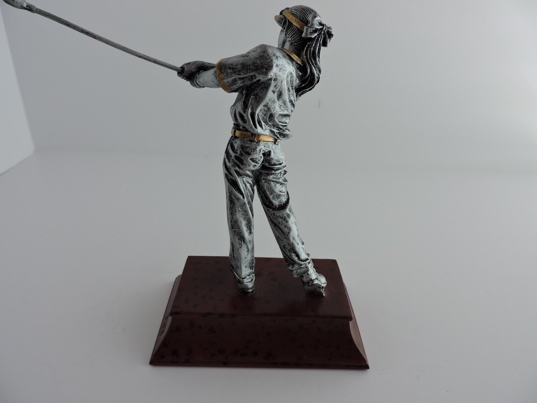 Golf Girl Trophy Paperweight Sports Desk Accessory Daughter Gift