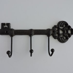 Cast Metal Key Holder Mudroom Organizer Farmhouse Kitchen Decor Rustic Bronze Color GreenTreeBoutique