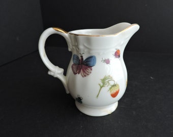 Ardalt Strawberry Creamer Vintage Lenwile Bone China Kitchen Serving Ware Table Decor Set Prop GreenTreeBoutique