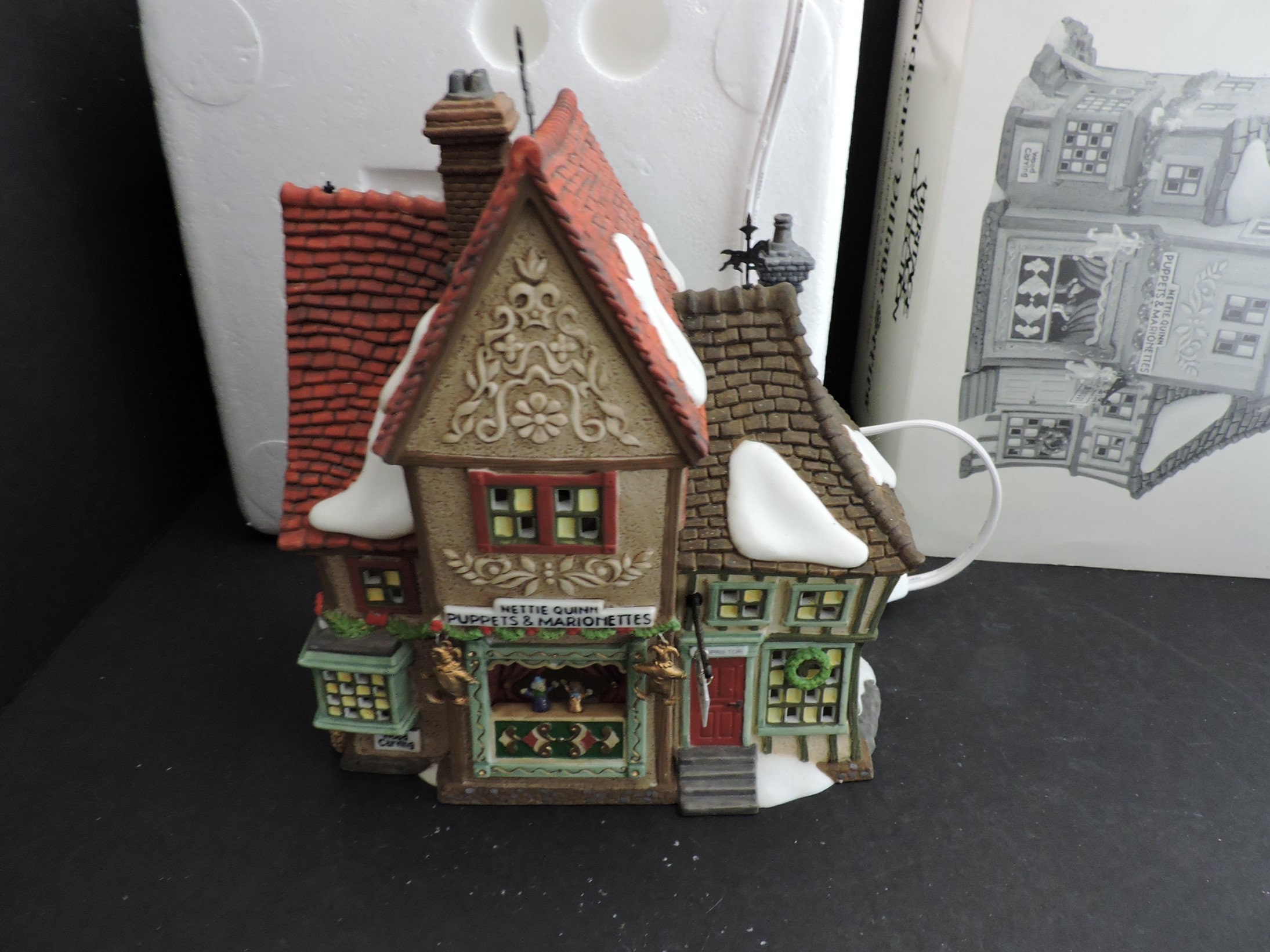 Christmas Village House by Dept 56. Illuminated Counting House. Silas  Thimbleton. Barrister. Dickens Village Series. Christmas Diorama.
