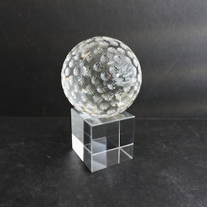 Golf Ball Paperweight Vintage Lucite Sports Desk Accessory Father Gift Stocking Stuffer GreenTreeBoutique