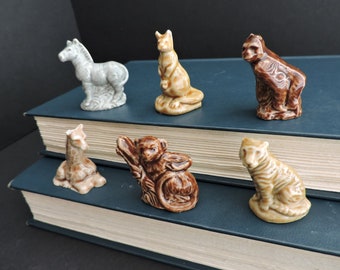 Zoo Animal Wade England Miniatures | Vintage Porcelain Collectible Minis | Shadow Box Decor | GreenTreeBoutique