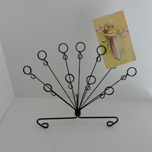 Black Wire Fotoständer Metall Kreise Bild Erinnerungen Baum GreenTreeBoutique