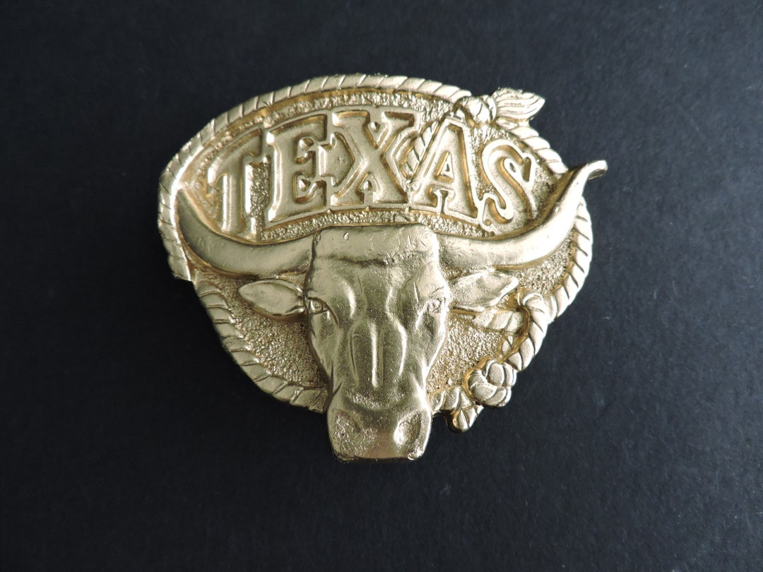 thumbnail image 2 of 6x Gold & Silver Cowboy Longhorn Bull Leathercraft Belt Conchos – 65x24mm – Screw Back – Western Theme 2 of 5