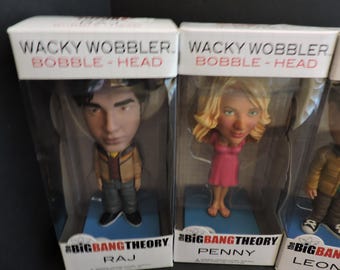 Big Bang Theory Bobble Heads Set of 5 Collectible TV Doll Souvenir