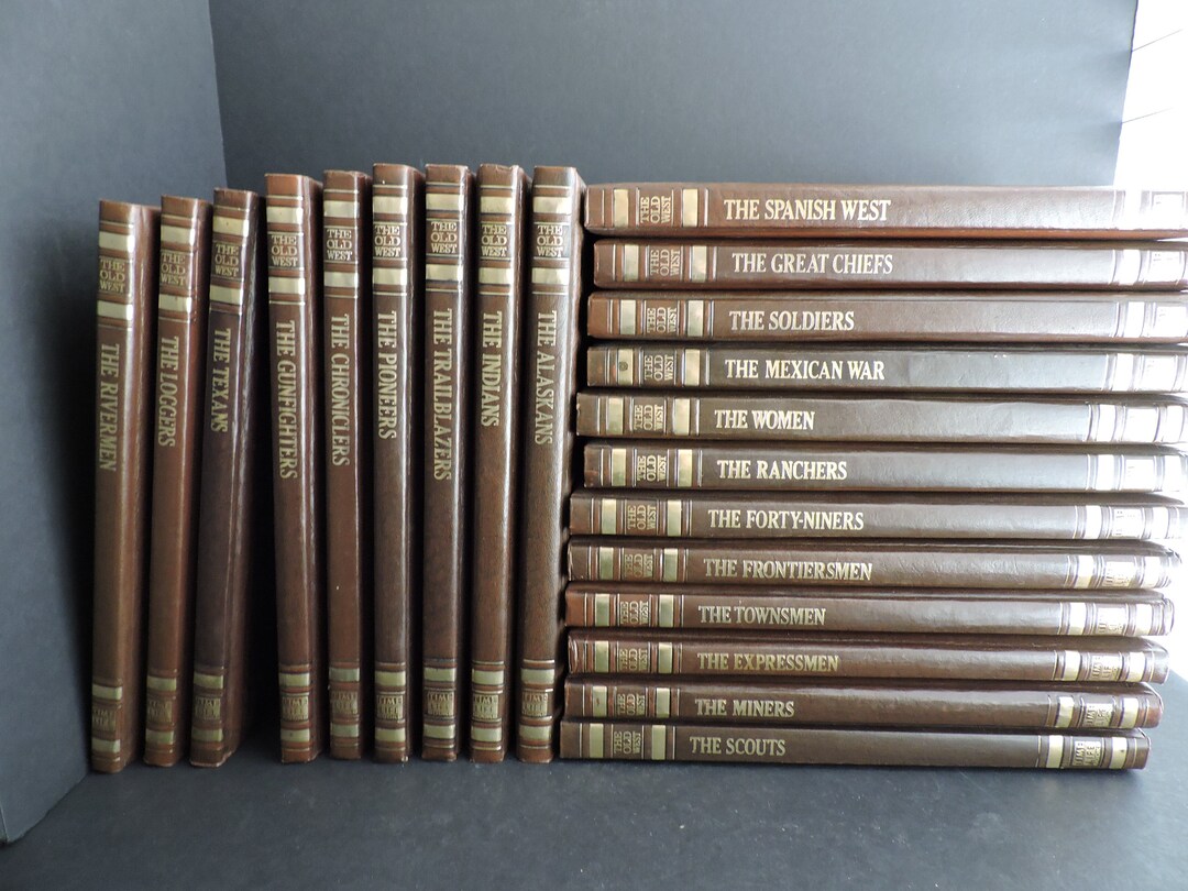 Time Life Old West Books Set Vintage Series Leather Bound Etsy