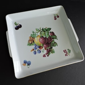 Obst Keramik Teller made in Israel Platz Servierplatte Küche Dekor GreenTreeBoutique