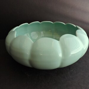 Vintage Mint Green Ceramic Planter Oval Succulent Plant Pot Decor GreenTreeBoutique