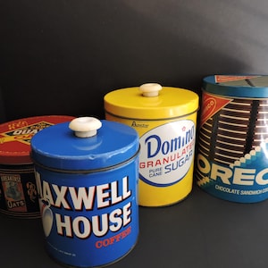 Domino Sugar ビンテージ ブリキ缶 Domino Sugar Canister - Etsy