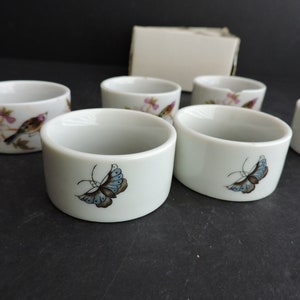 Ceramic Bird Napkin Rings Set of 6 Floral Dining Tableware GreenTreeBoutique image 5