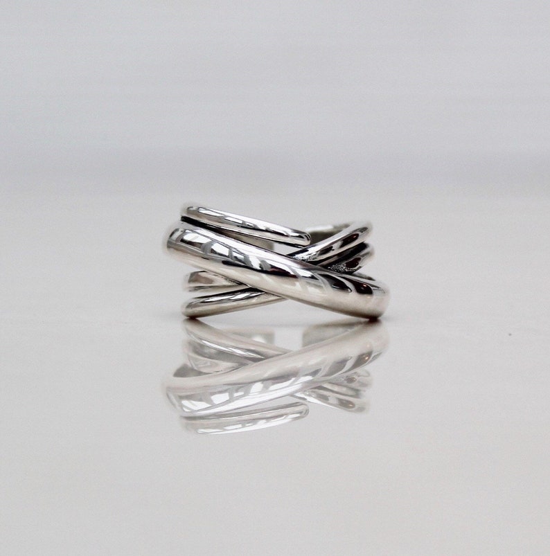 Chunky Sterling Silver Ring Silver Statement Ring Simple Etsy UK