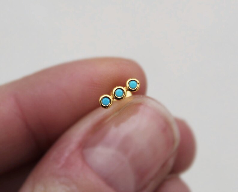 tiny gemstone earrings