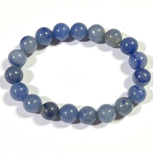 Women Bracelet Beaded Bracelet For Her Blue Aventurine Bracelet Stone Bracelet 6mm 8mm 10mm 8''