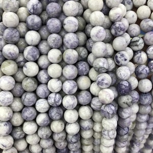 Purple Turquoise Stone Beads Natural Gemstone Beads Turquoise Beads 6mm 8mm 10mm 12mm 15&#39;&#39;