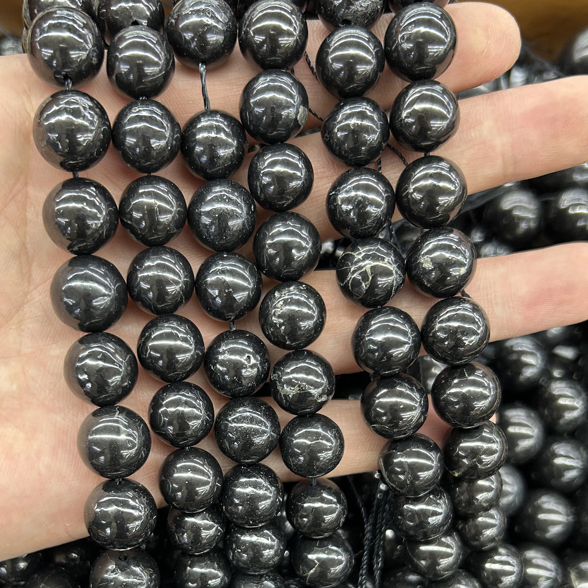 Bracciale Pietra Naturale Onice Nero E Argento 925 | Lourdes - Foto 5