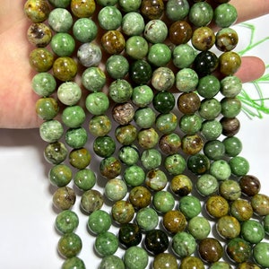 Green Opal Stone Beads, Natural Stone Beads 6mm 8mm 10mm 15&#39;&#39;