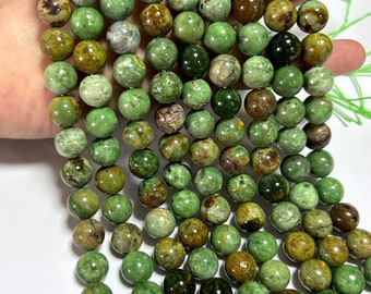 Green Opal Stone Beads, Natural Stone Beads 6mm 8mm 10mm 15''