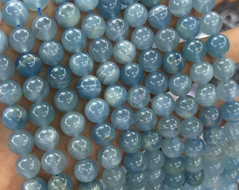 Blue Calcite Stone Beads, Natural Gemstone Beads Round 6mm 8mm 10mm 15''